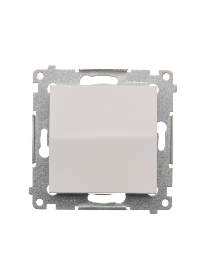 Simon 54 Przycisk pojedynczy zwierny bez piktogramu 10A szybkozłączka biały