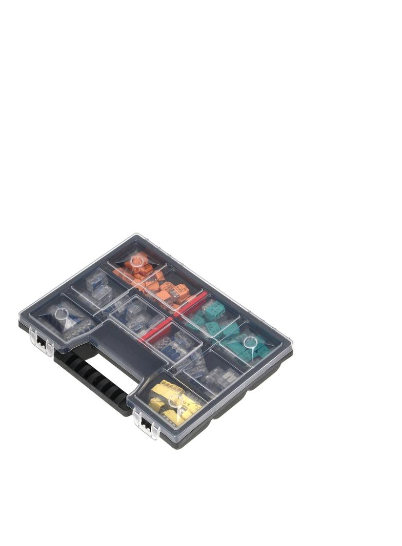 Zestaw złączek instalacyjnych Apartment Premium 109 sztuk. Wciskane: 30x 2-przew. 30x 3-przew. 12x O