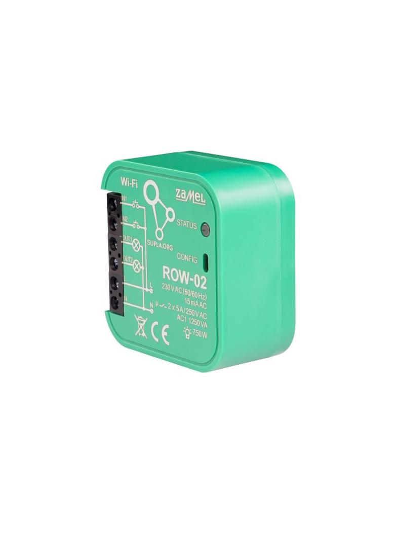 ODBIORNIK WI-FI DOPUSZKOWY 2-KANAŁOWY DWUKIERUNKOWY TYP: ROW-02
