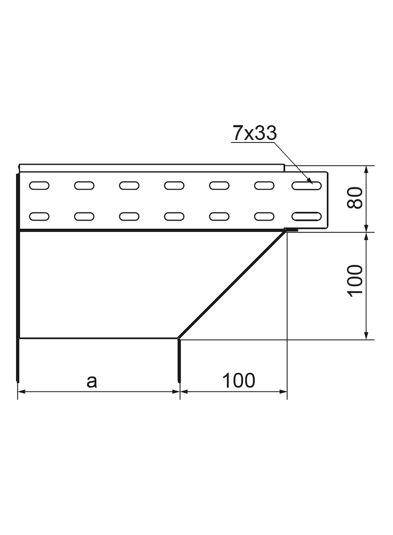 KRLJ300H80 Kolanko redukcyjne lewe 1,0 mm