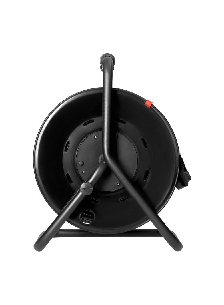 Przedłużacz bębnowy, 4 gniazda 2P+Z Schuko, kabel PVC H05VV-F 3x1,5mm2, długość - 50m, STAŁE GNIAZDA