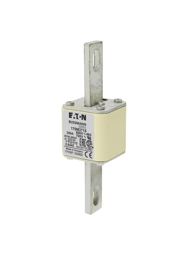 FUSE 200A 690V 1 FU 115 AR UC Wkładka szybka 200A AC 690V rozmiar 1 45x45x148 mm aR, 170M3715 EATON
