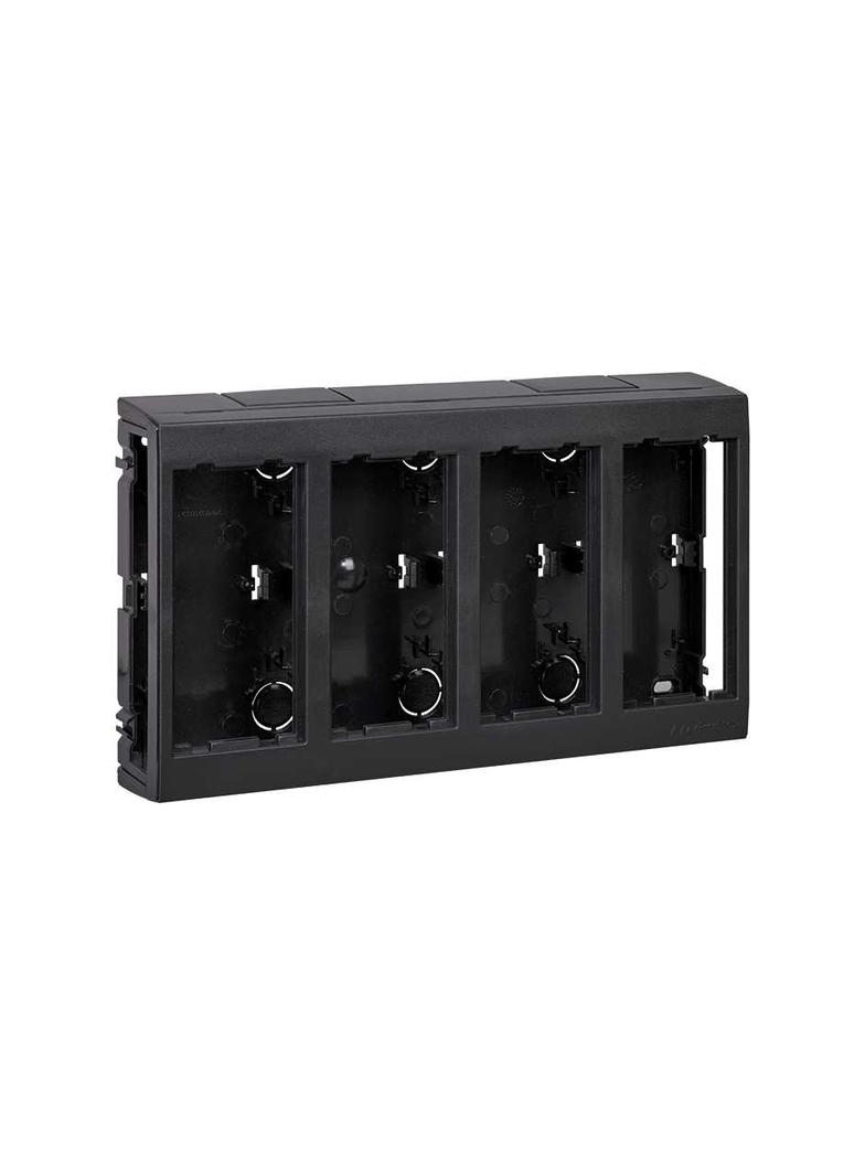 Simon Connect Obudowa natynkowa 4-modułowa 8x K45 szary grafit