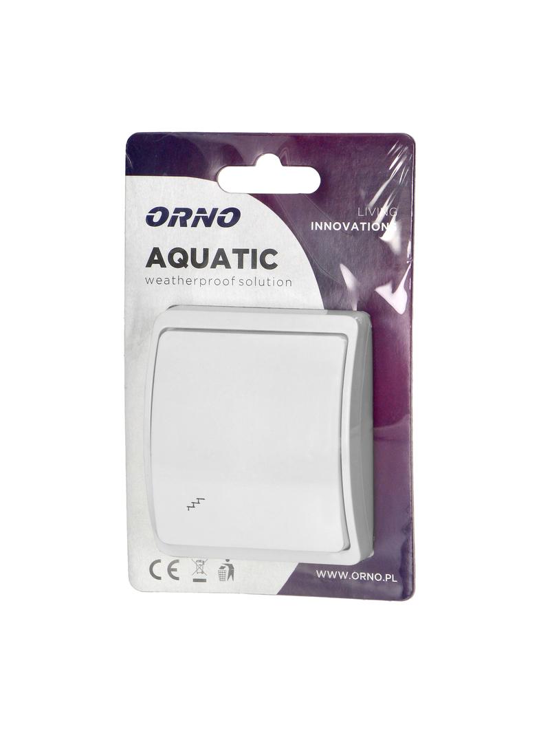 Łącznik schodowy n/t AQUATIC IP44 biały OR-OE-7102/W ORNO