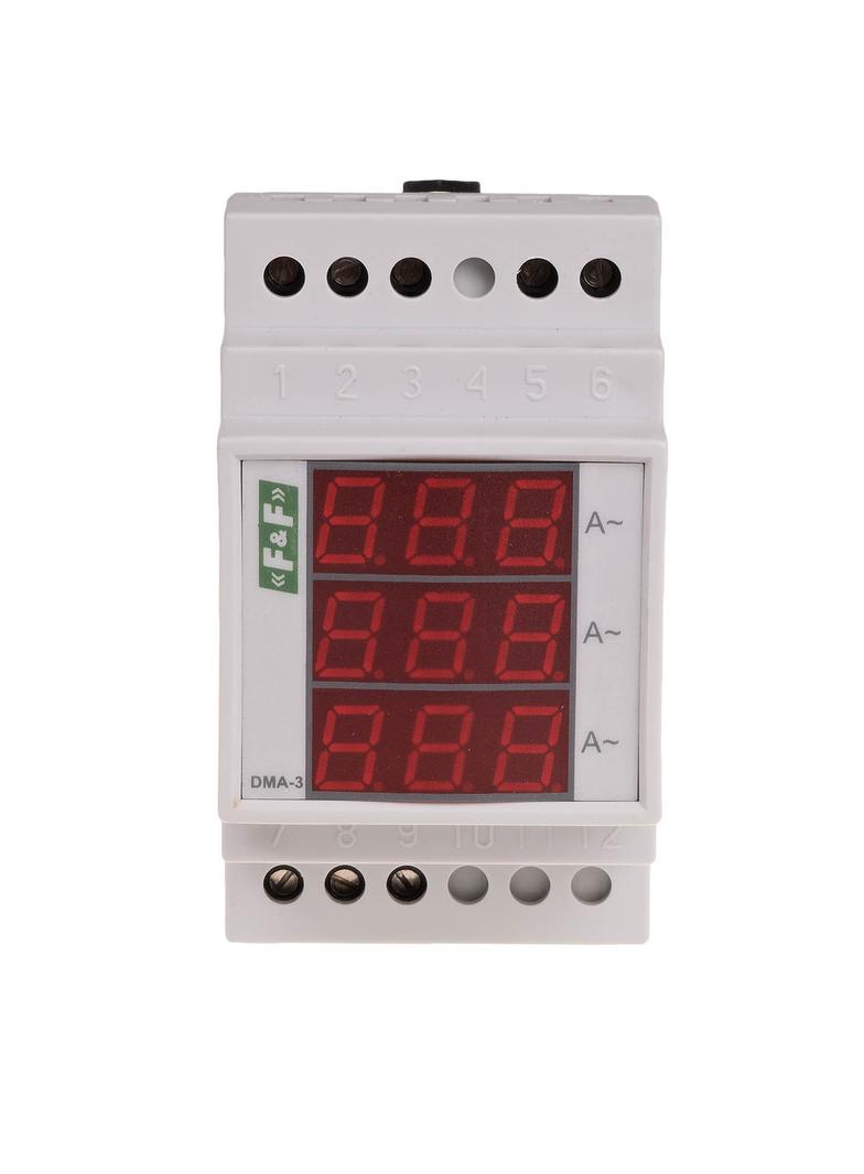 cyfrowy wskaźnik wartości natężenia prądu, trójfazowy DMA-3, pomiar półpośredni 40/5A