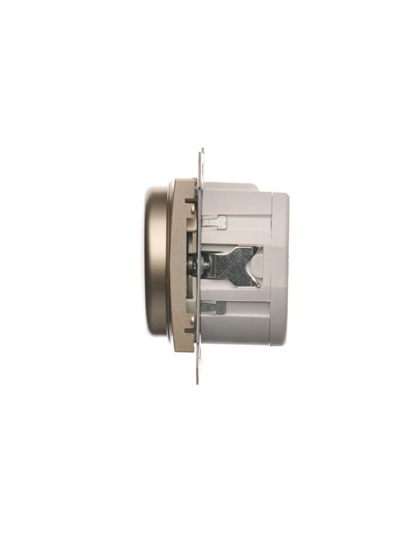 Simon 54 Ściemniacz obrotowy do LED ściemnialnych 230 V 2–250 W złoty mat. Maksymalna ilość zródeł LED - 10 szt. DS9L.01/44 KONTAKT
