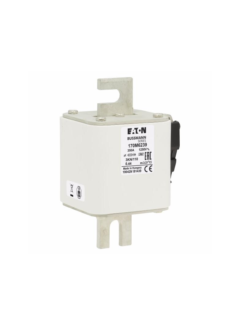 FUSE 350A 1250V 3KN/110 AR CU Wkładka szybka 350A AC 1250V rozmiar 3 76x92x139 mm aR DIN I 170M6239