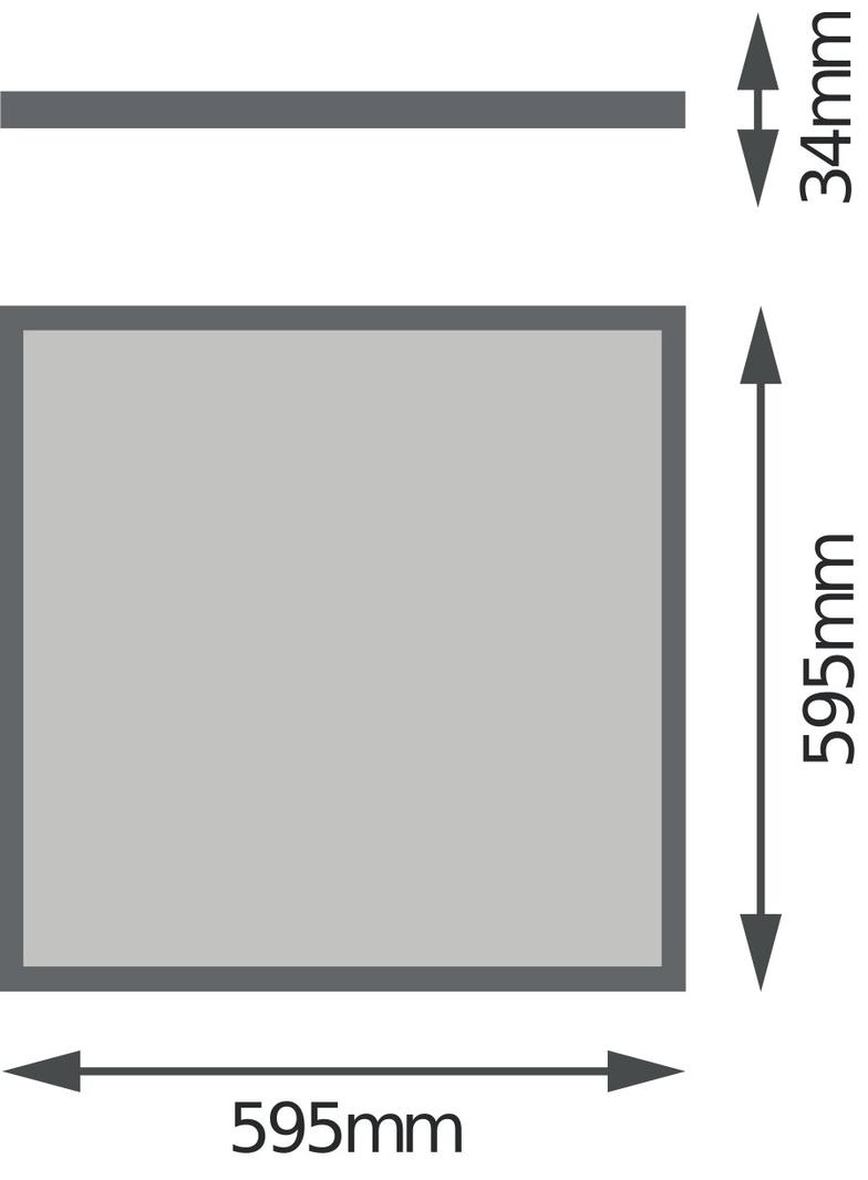 Oprawa PANEL 4IN1 600 32W 840 UGR19 WT
