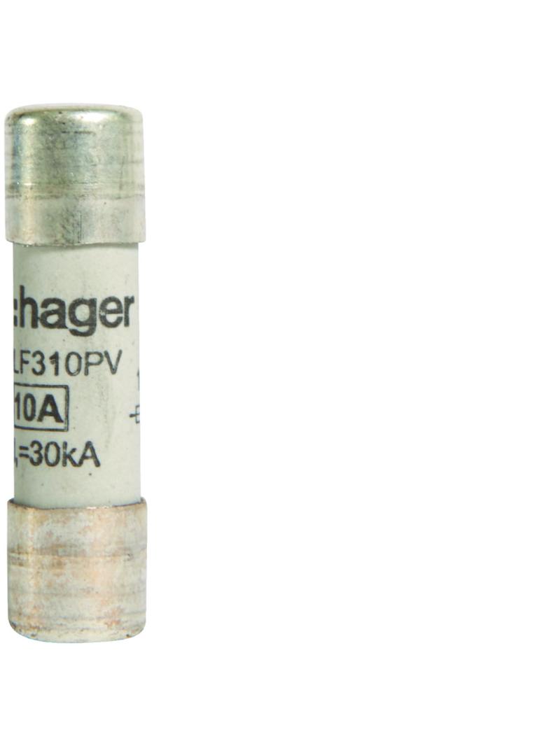 Wkładka bezpiecznikowa cylindryczna CH-10 10x38mm gPV 10A 1000VDC LF310PV HAGER