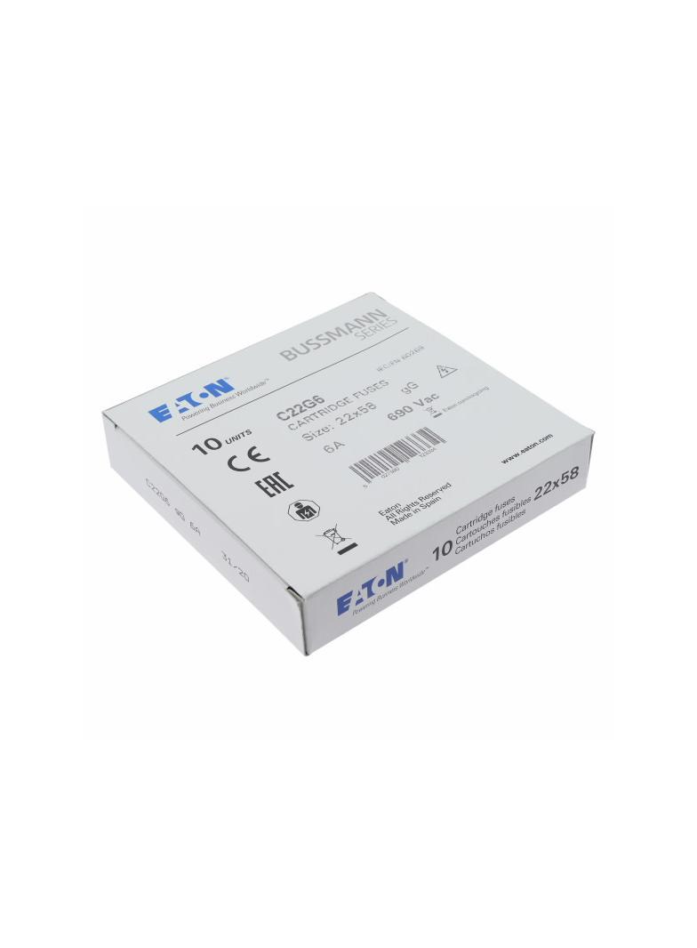 wkładka bezpiecznikowa cylindryczna 22x58 6A GG 690V AC C22G6 EATON