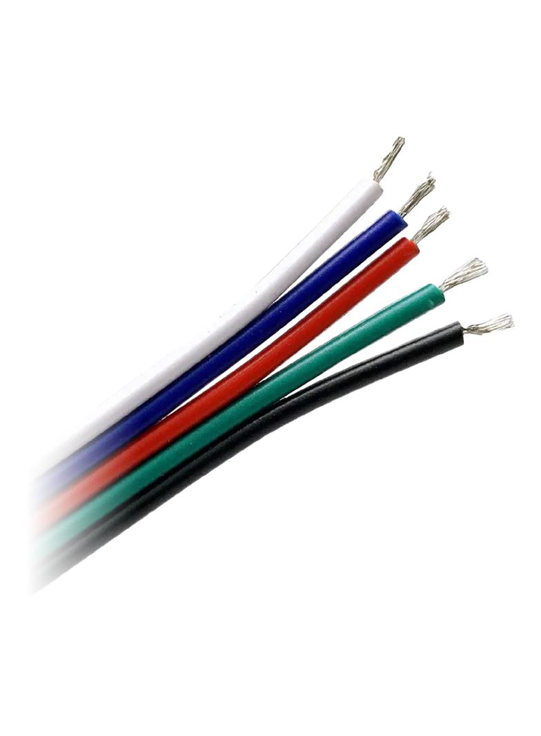 Przewód do taśm LED RGBW, 5x0,35mm2, 25m