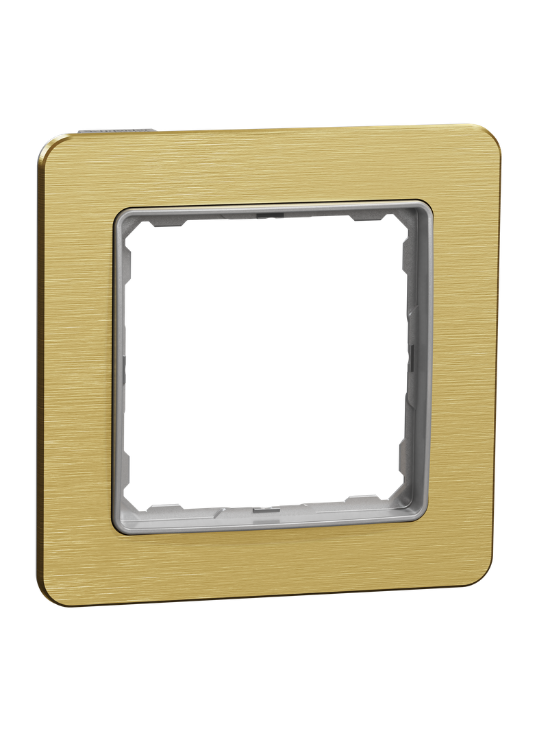 Sedna Elements, ramka 1-krotna, szczotkowane złoto
