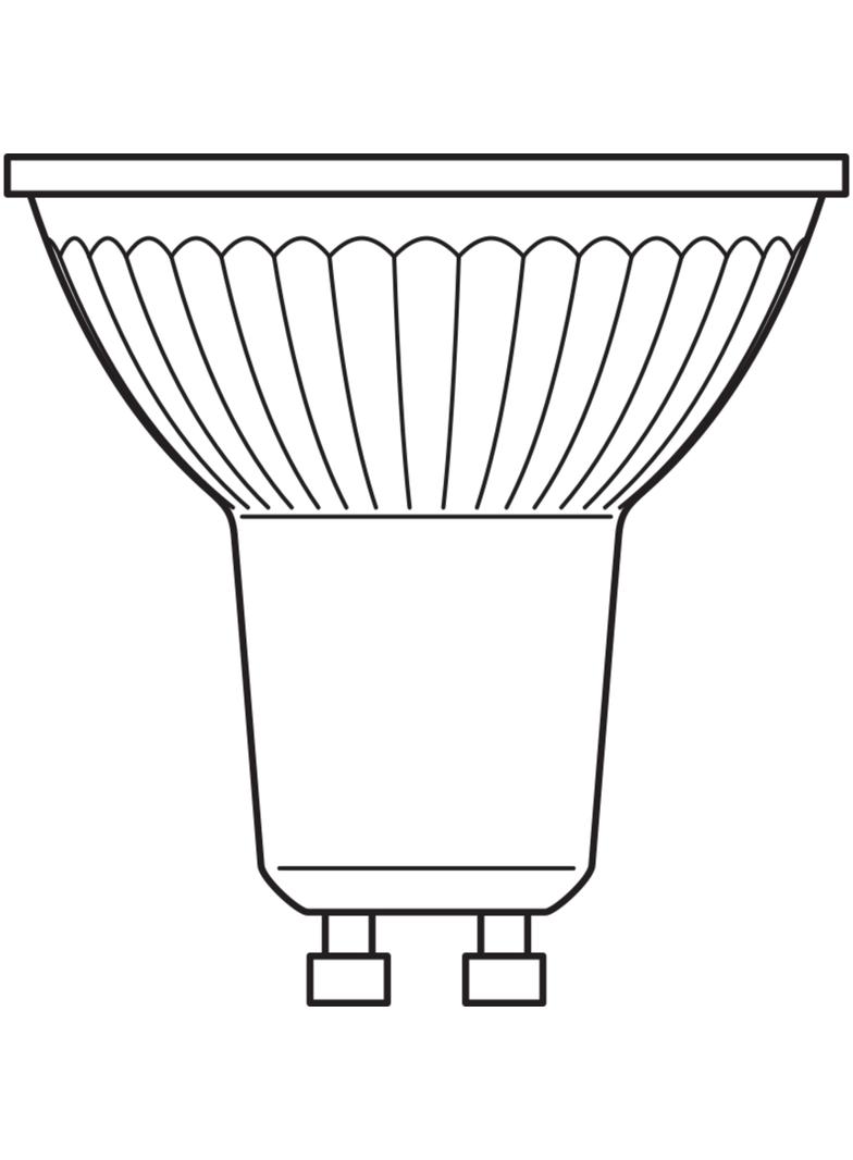 Żarówka LED 4,3W/830 GU10 VALUE PAR16 50 36st 4058075096622 LEDVANCE