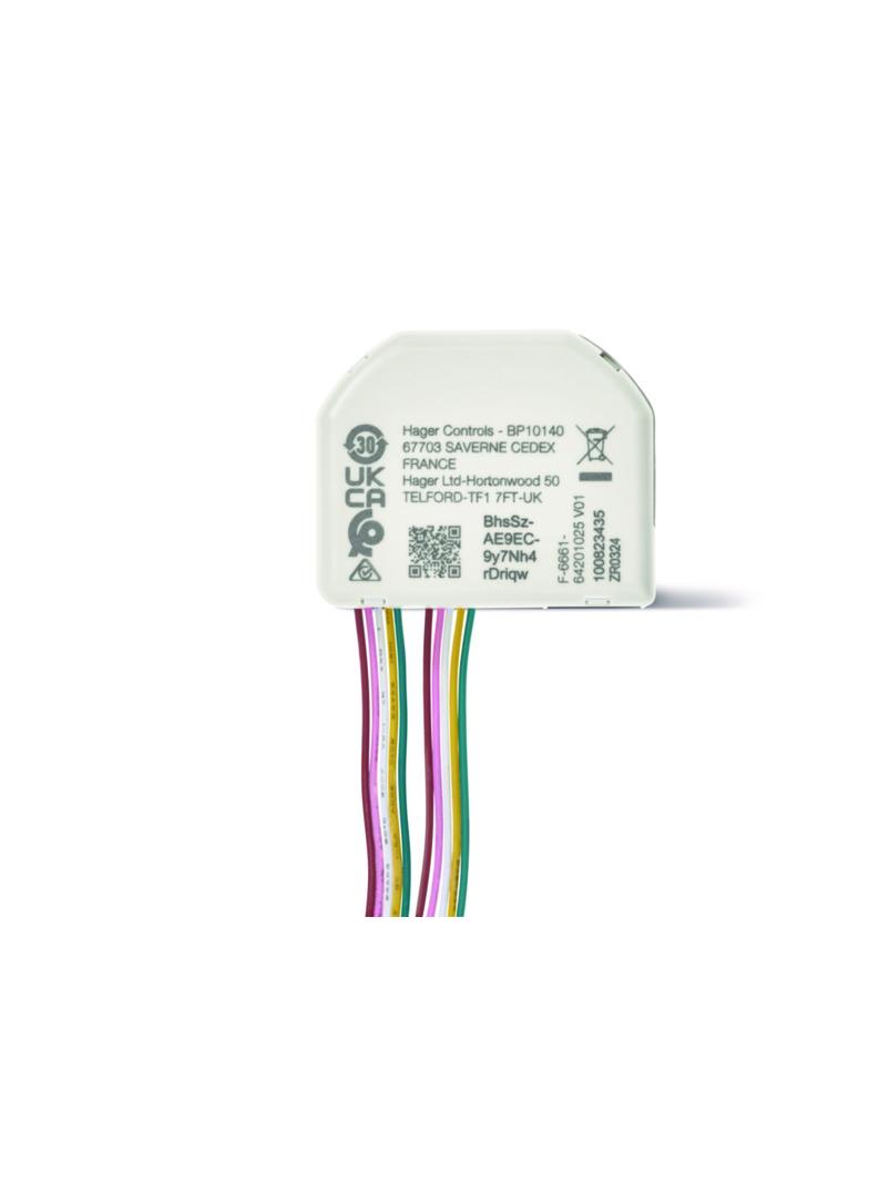 KNX e/s secure Wejście przyciskowe z wyjściem sterującym LED, 4-we + 4-wy TYBS794A HAGER