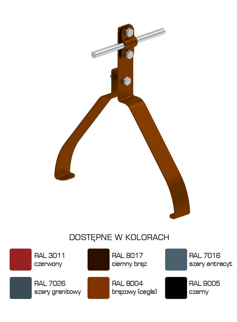 Uchwyt gąsiorowy "ERLUS"wzór12  Z-śruba H=10cm /LA/