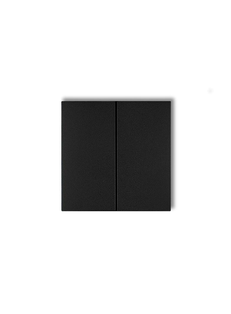 Klawisze podwójne do łączników DECO, ICON, MINI (komplet dwóch sztuk), czarny mat 12DKL-2 KARLIK