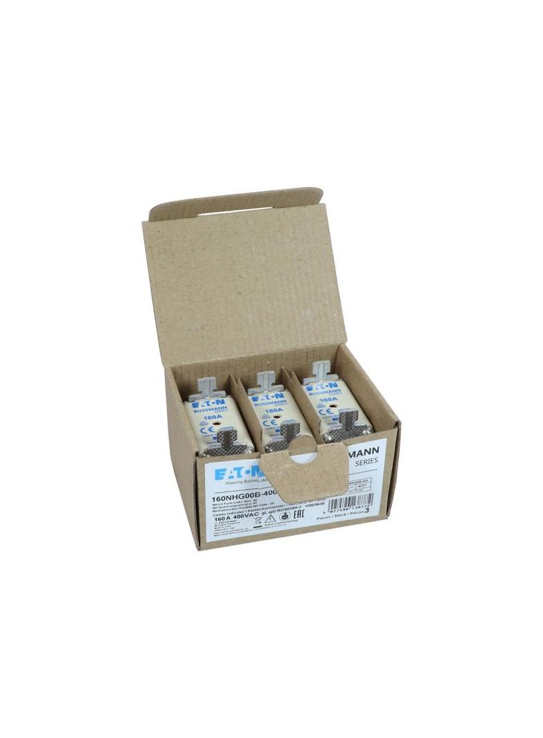 NH FUSE 160A 400V GG/GL SIZE 00 Wkładka NH00 160A 400V GL/GG podwójny wskaźnik 160NHG00B-400 EATON