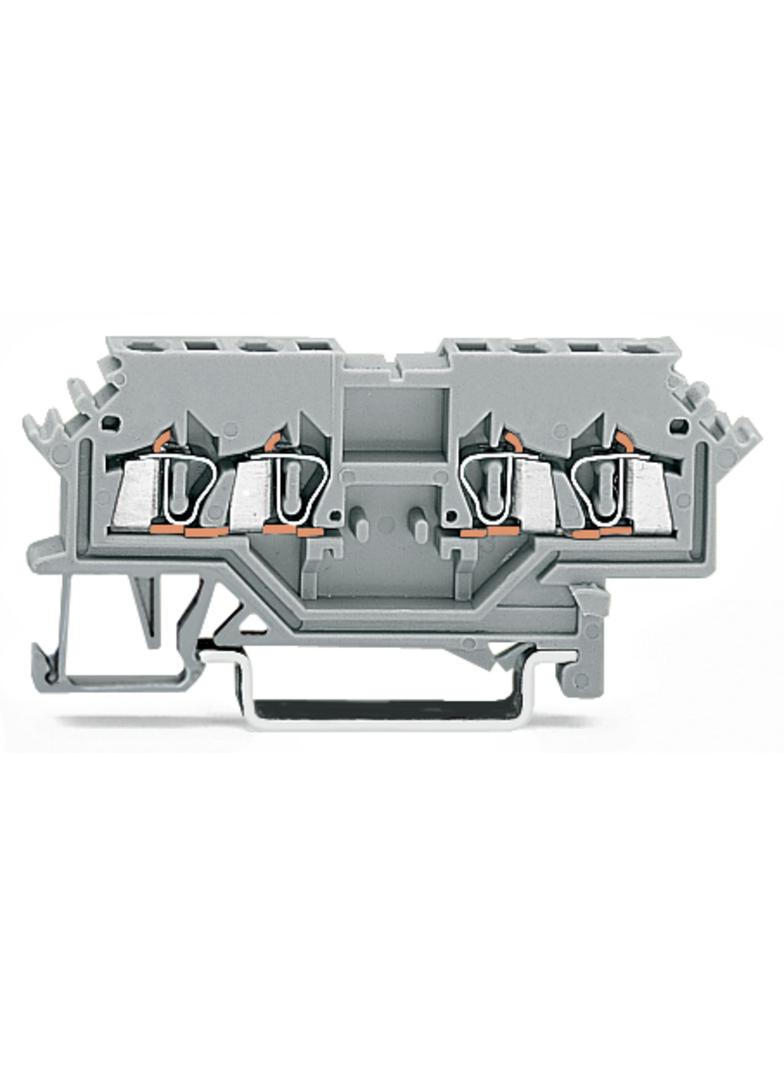 Złączka szynowa 4-przewodowa 1,5mm2 szara /100szt./ 279-626 WAGO