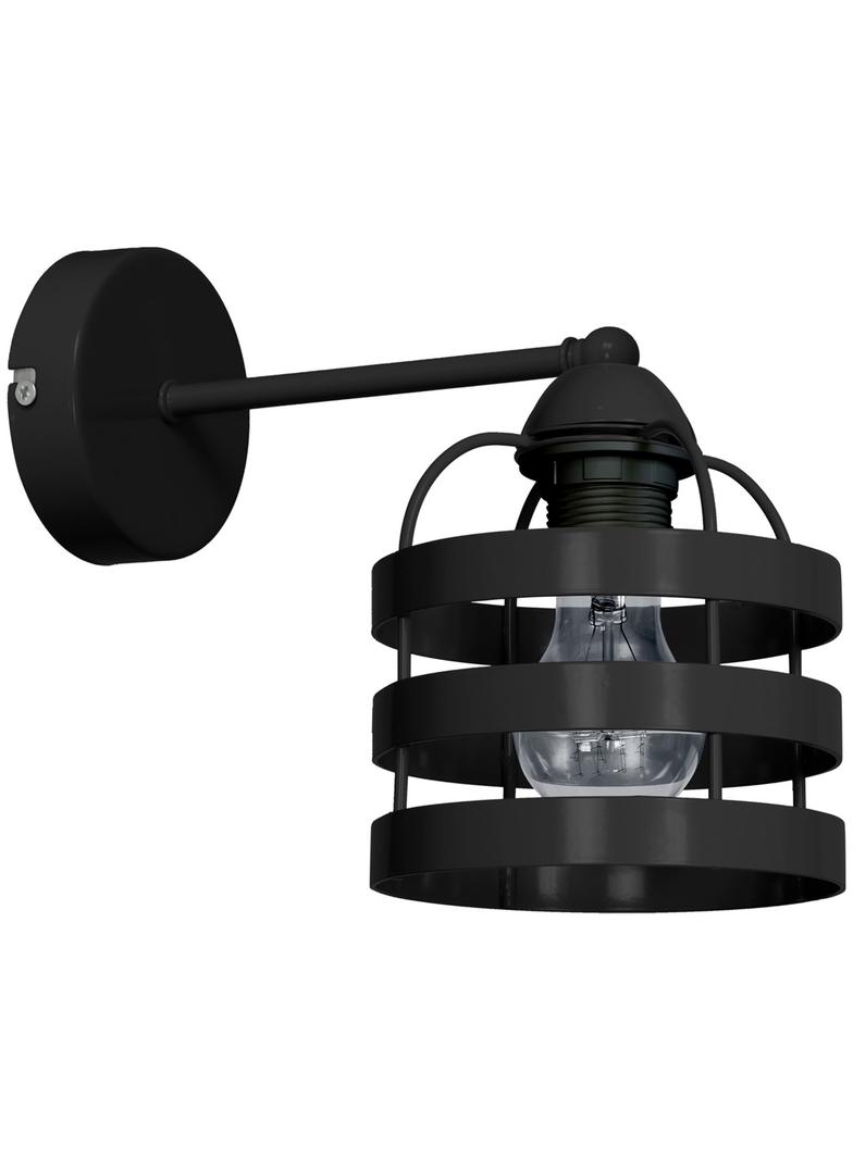 MILAGRO Kinkiet LARS BLACK 1xE27