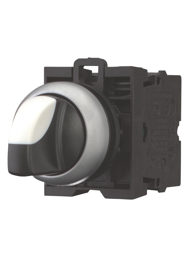 M22-WRK3/K20 Przełącznik 3 położeniowy pokrętło 22mm czarny 2Z bez samopowrotu 216520 EATON