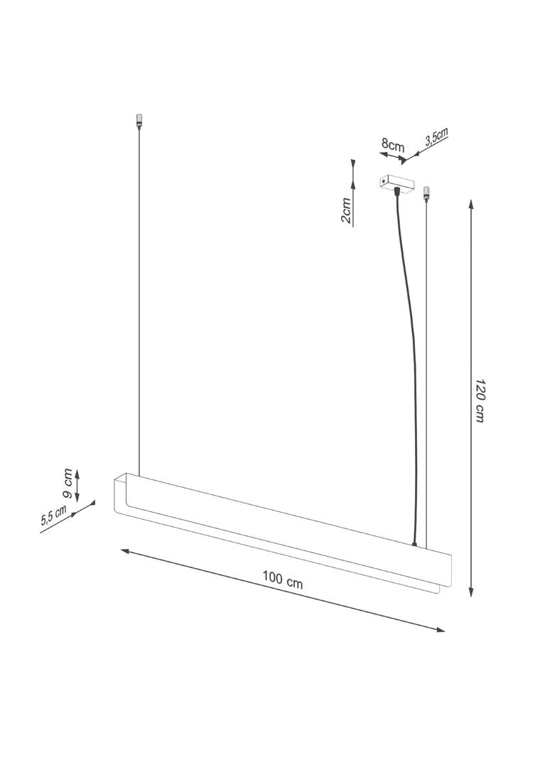 Lampa wisząca SPARK czarna