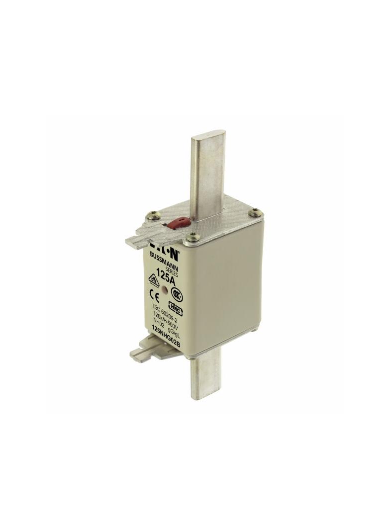 NH FUSE 125A 500V GG/GL SIZE 02 Wkładka NH02 125A 500V GL/GG podwójny wskaźnik 125NHG02B EATON