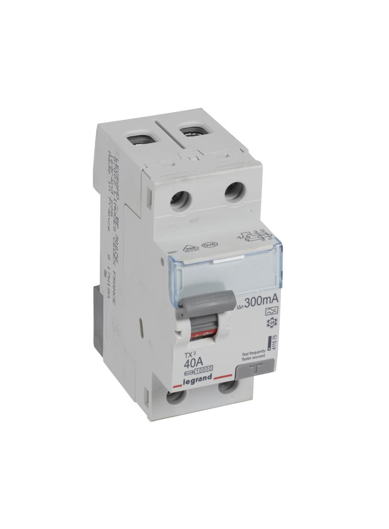Wyłącznik Różnicowoprądowy P 302 2P 40A 300Ma Typa TX3 411575 LEGRAND