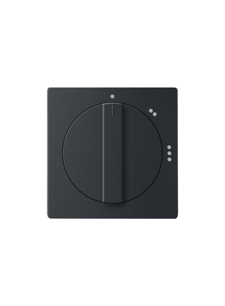 FUTURE Pokrywa z pokrętłem i nadrukiem czarny matowy