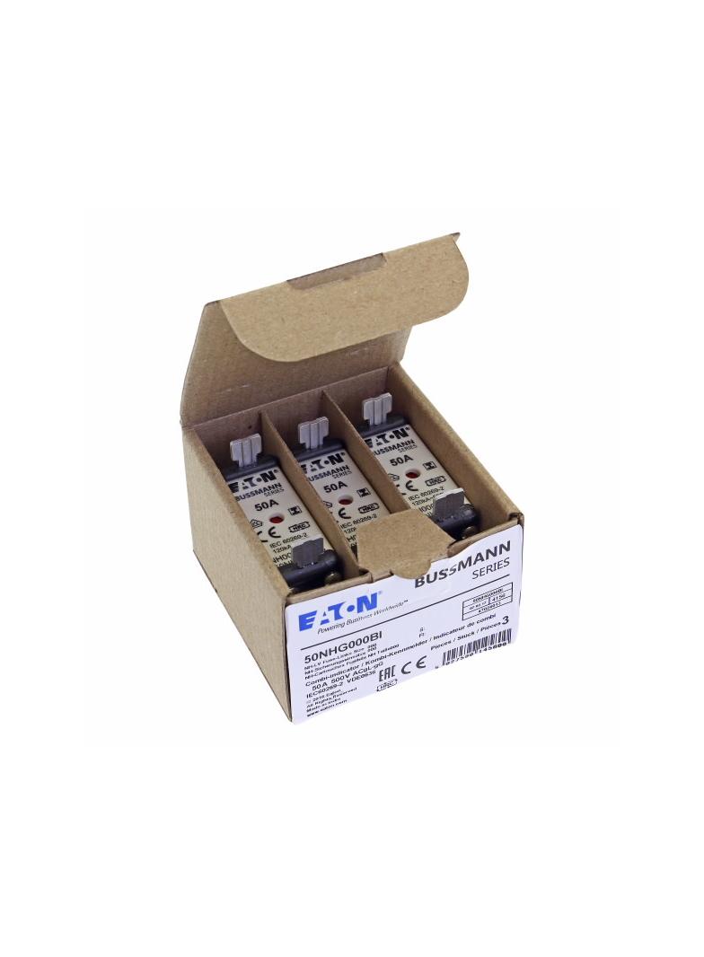 50NHG000BI Wkładka NH 50A 500V GL/GG rozmiar 000 50NHG000BI EATON