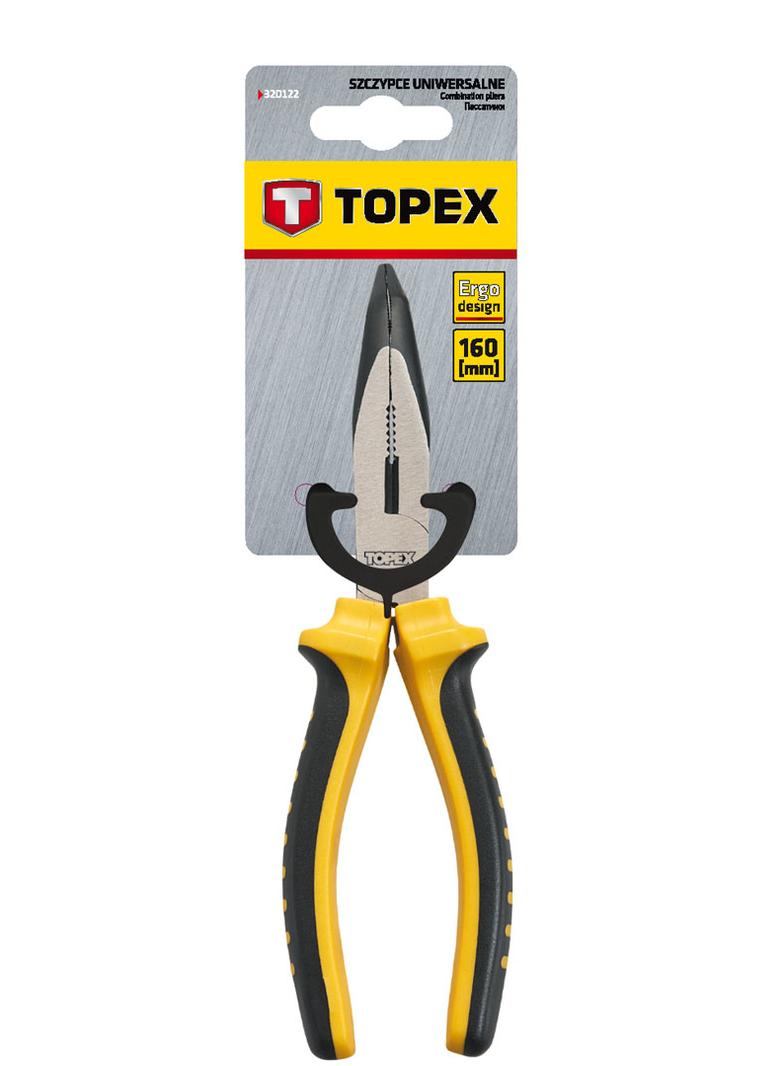 Szczypce wydłużone wygięte 160 mm