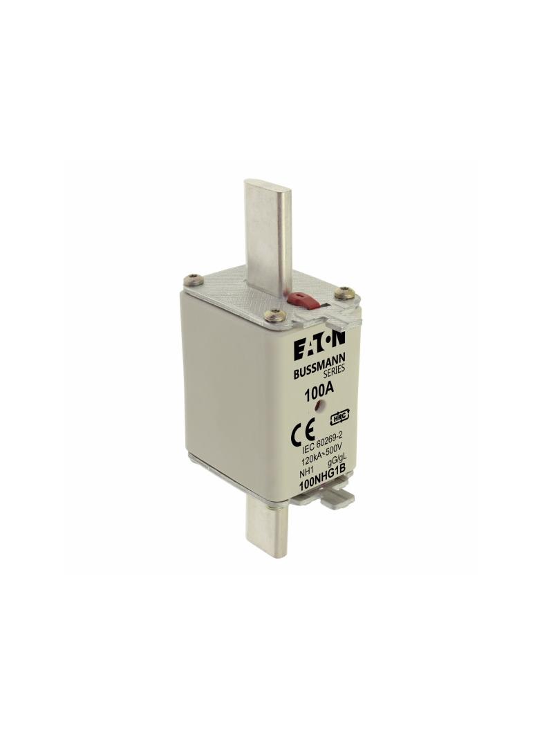 NH FUSE 100AMP 500V gG SIZE 1 DUAL IND Wkładka NH1 100A 500V GL/GG podwójny wskaźnik 100NHG1B EATON