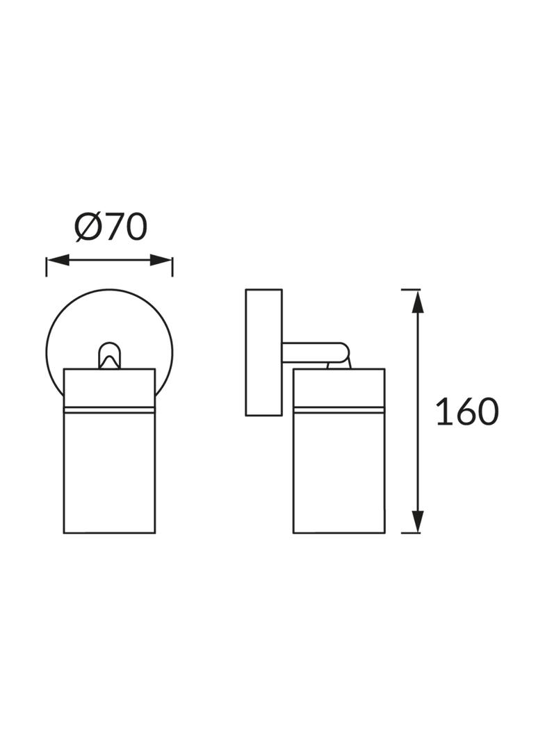 Oprawa ścienno-sufitowa TENOR GU10 1C WHITE 04068 IDEUS