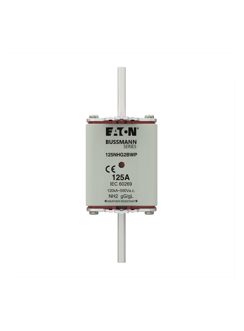 NH 125A 500V gG rozmiar 2 WEATHER RESISTANT NH LV 125A 500V gG rozmiar 2 WR 125NHG2BWP EATON