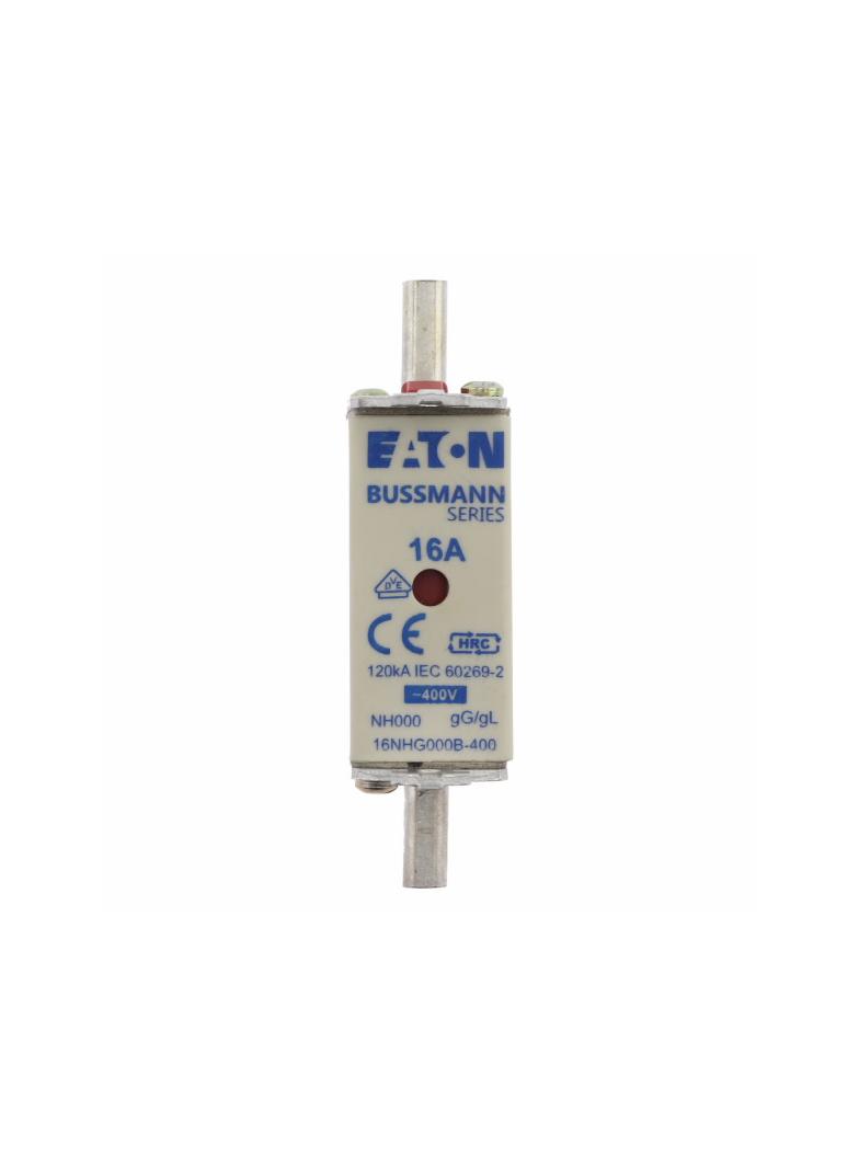 NH FUSE 16A 400V GG/GL SIZE 000 Wkładka NH000 16A 400V GL/GG podwójny wskaźnik 16NHG000B-400 EATON