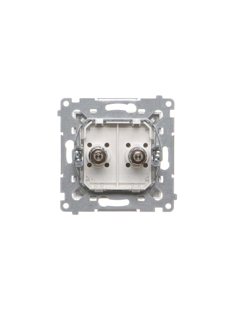 Simon 54 Gniazdo ekwipotencjalne podwójne biały