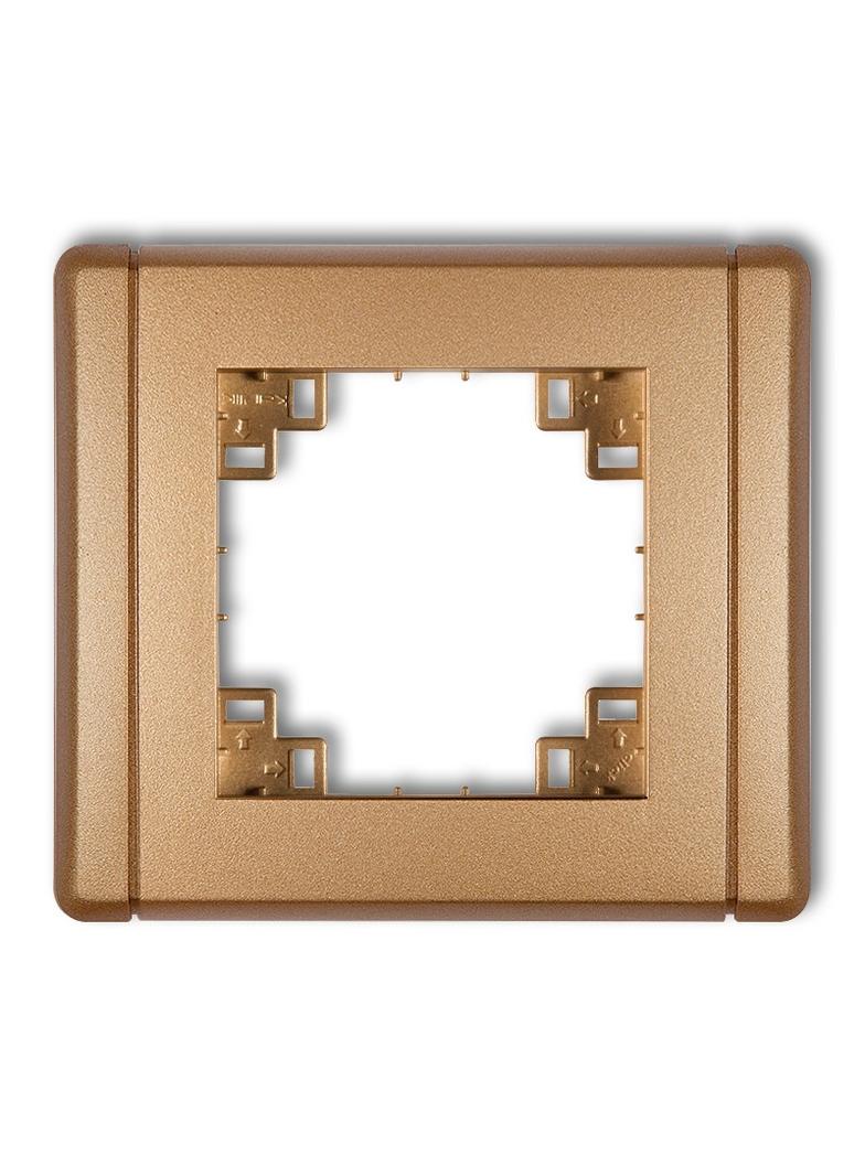 FLEXI Kompletna ramka uniwersalna pojedyncza złoty metalik