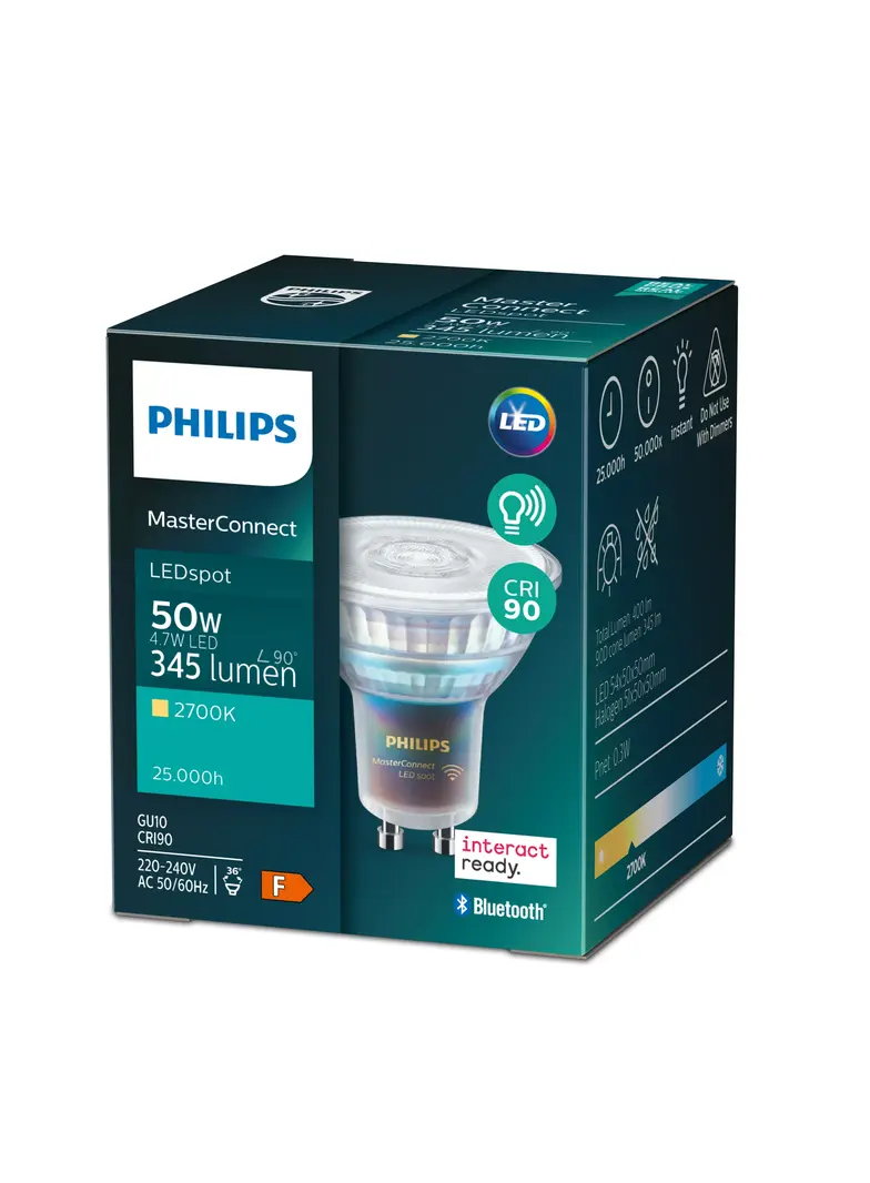 Żarówka LED ściemnialna 4,7W=50W 345lm 4000K barwa neutralna MC LEDspot IA 4,7-50W GU10 940 36st. 5