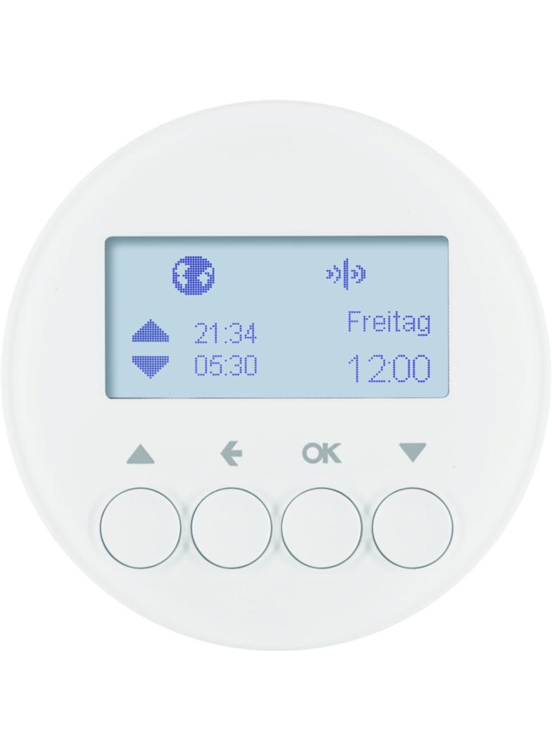 BERKER R.X/1930/Glas KNX RF quicklink Łącznik żaluzjowy czasowy do sterowników żaluzjowych i mechanizmów załączajacych Berker.Net biały 85745139 HAGER