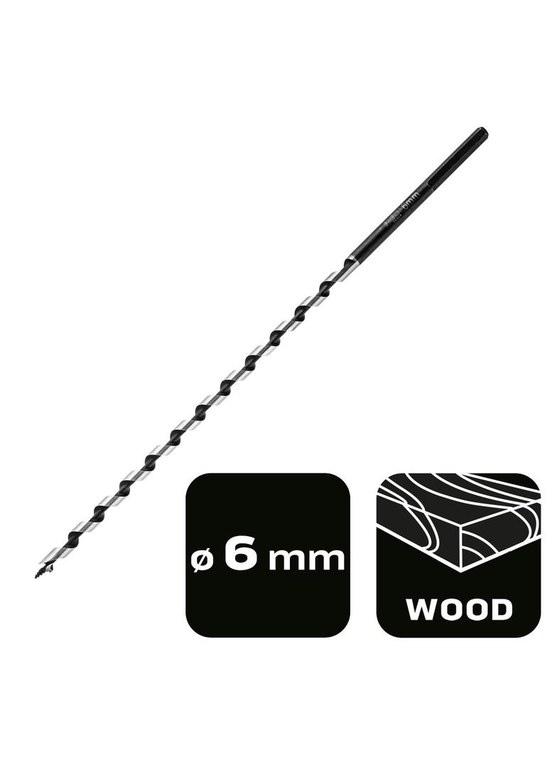 Wiertło do drewna spiralne 6x250mm GRAPHITE 57H352 GTX 57-352 GTX Poland
