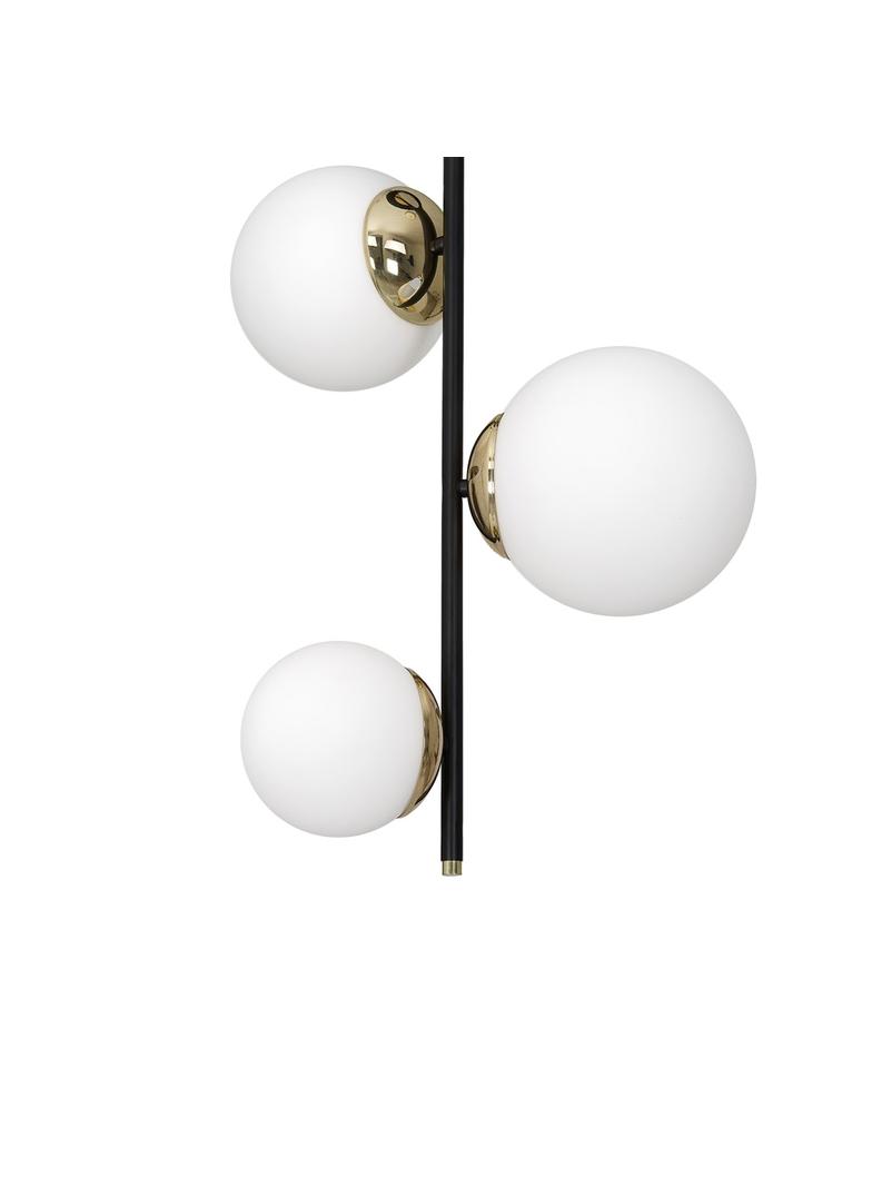 MILAGRO Lampa sufitowa SPARTA BLACK / GOLD 3xE14