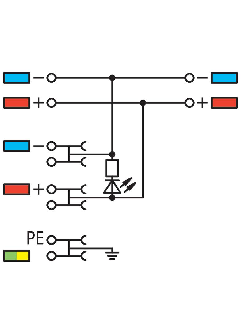 4-przewodowa złączka zasilająca do czujn