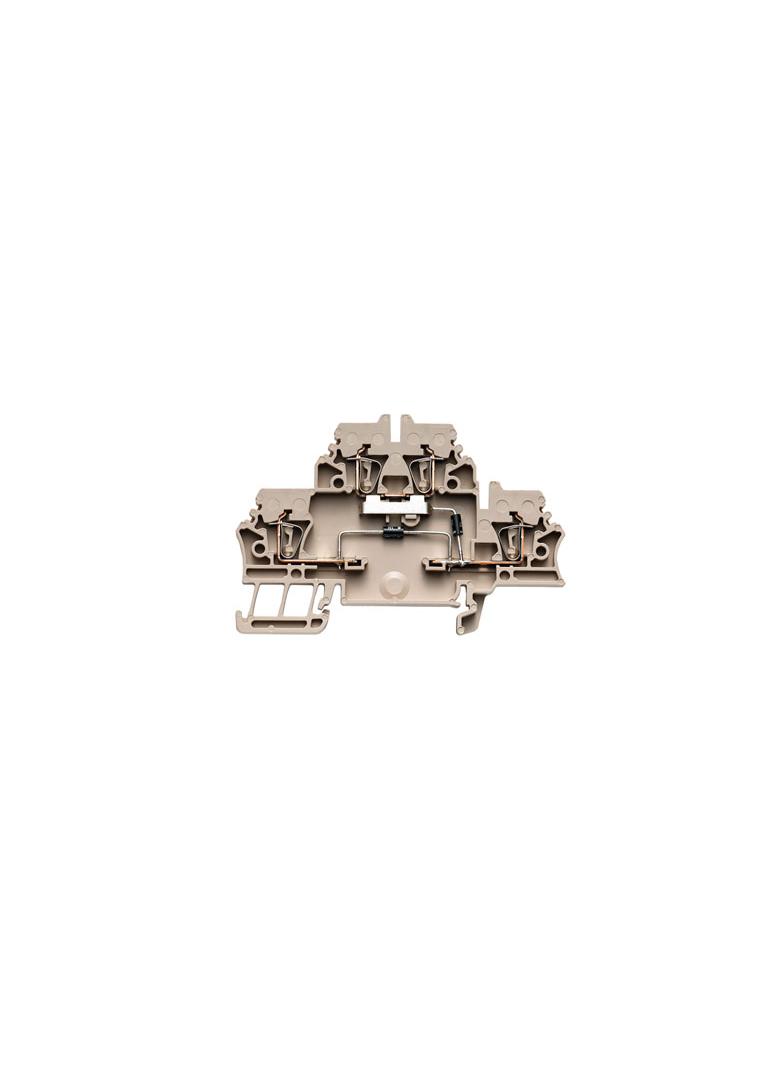 ZDK 2.5/D/6 Złączki szynowe z elementami elektronicznymi, nr katalogowy 1690060000