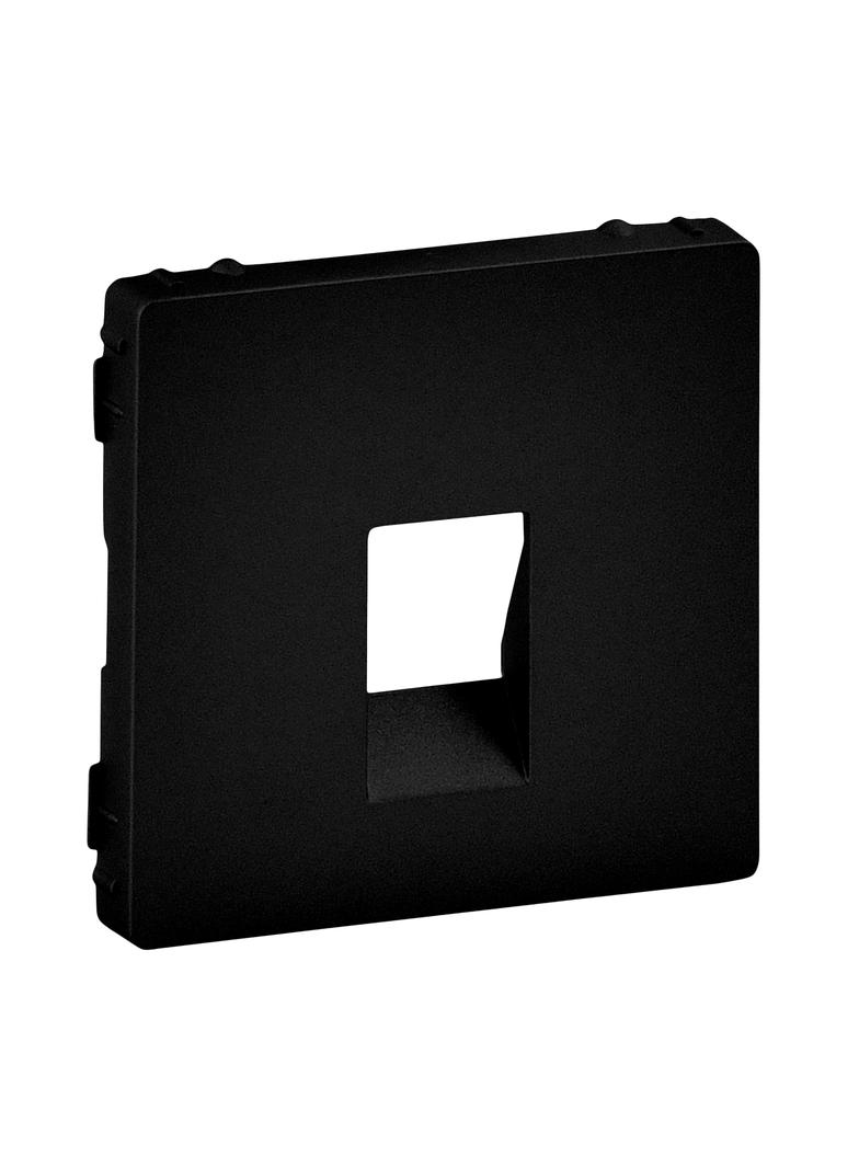 VALENA LIFE - PLAKIETKA GNIAZDA GŁOŚNIKOWEGO POJEDYNCZEGO CZARNA