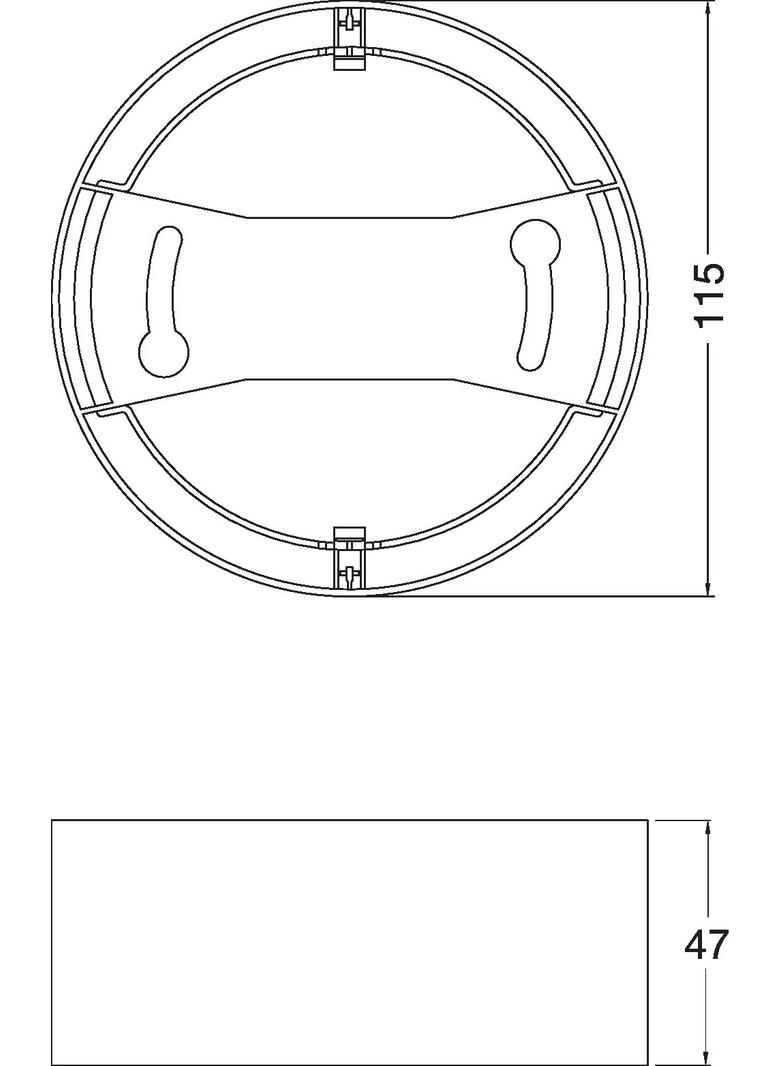 Ramka do oprawy DOWNLIGHT IP44 DN 115 WT