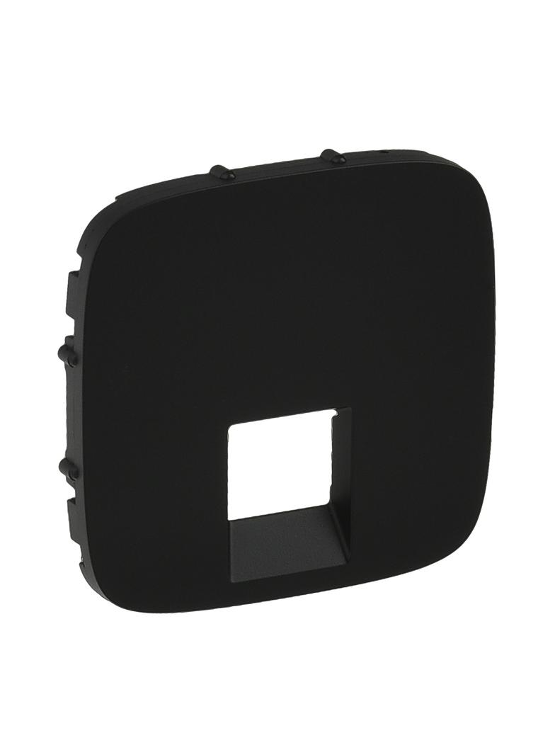 VALENA ALLURE - PLAKIETKA CZARNA GNIAZDA RJ11 LUB RJ45, Legrand