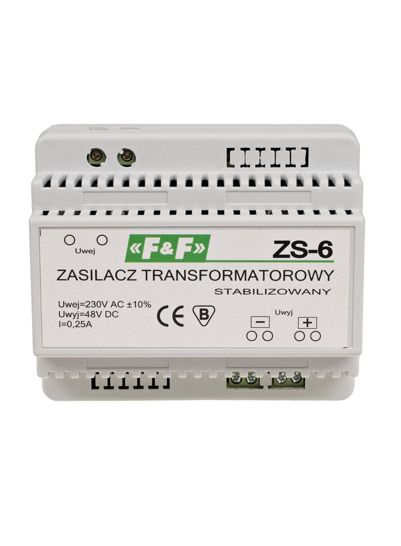Zasilacz stabilizowany 48V DC 0,25A ZS-6 F&F
