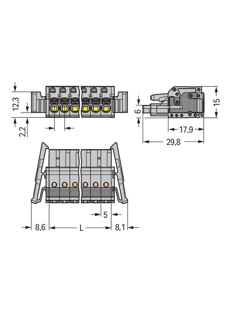 1-przewodowe gniazdo