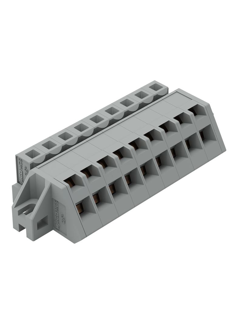MCS-MIDI Classic gniazdo kątowe 9-bieg. szare raster 5 mm /25szt./ WAGO