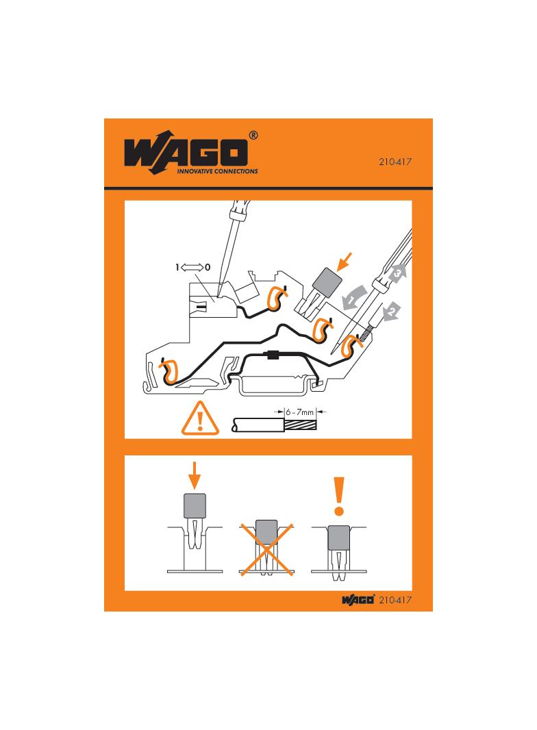 Naklejka z instrukcją obsługi