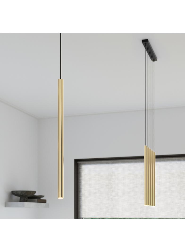 Sollux Lampa Wisząca PASTELO 1 złoty połysk SL.1195